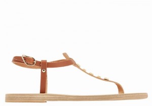 Ancient Greek Sandals Lito Bee Achterband Sandalen Dames Donkerbruin | NJE3841DP