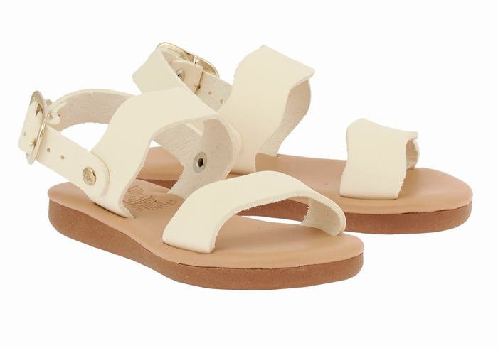 Ancient Greek Sandals Little Calamos Soft Casual Sandalen Kinderen Wit | IDH7043UC