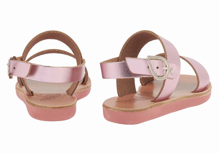 Ancient Greek Sandals Little Clio Soft Casual Sandalen Kinderen Roze | CKS247FU
