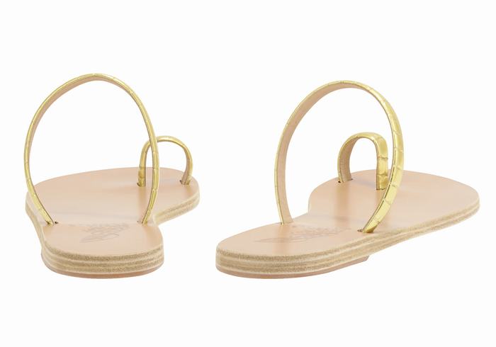 Ancient Greek Sandals Ophion Teenpaal Sandalen Dames Goud | DHK664WY
