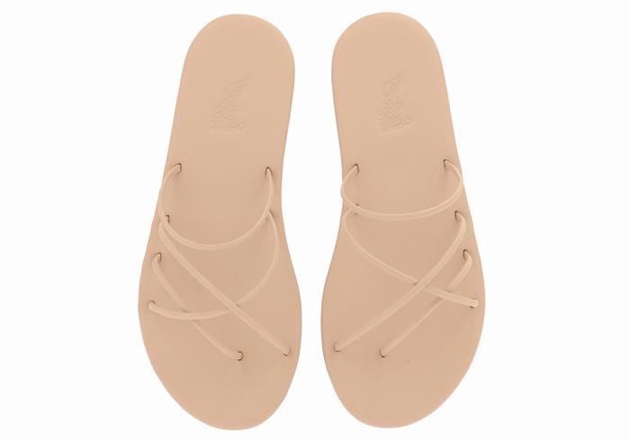 Ancient Greek Sandals Pu Schuifsandalen Dames Beige | DPA50100UH