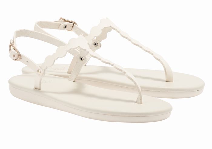Ancient Greek Sandals Velos Flip Flop Achterband Sandalen Dames Wit | NLS5233UJ