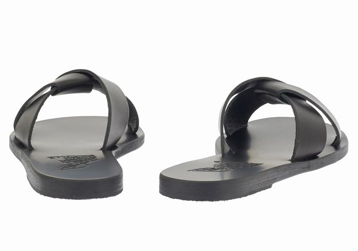 Ancient Greek Sandals Whitney Schuifsandalen Dames Zwart | BKA4284VR